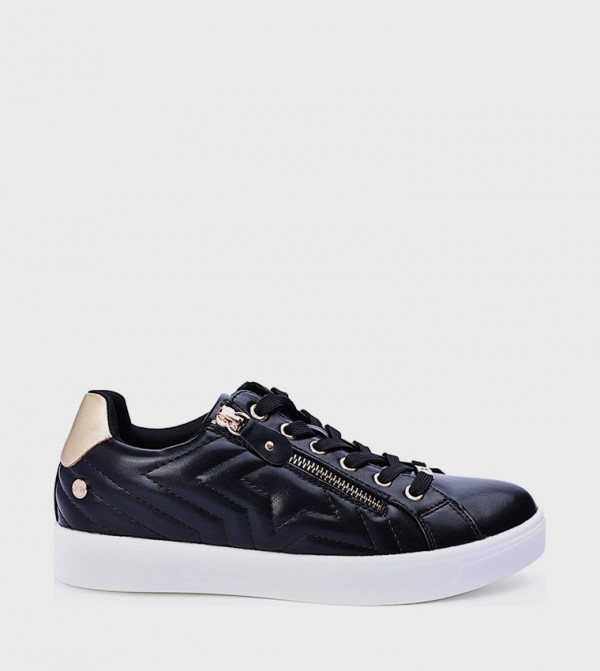 Textured Low-Top Sneakers
