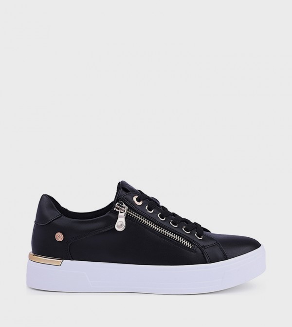 Textured Low-Top Sneakers