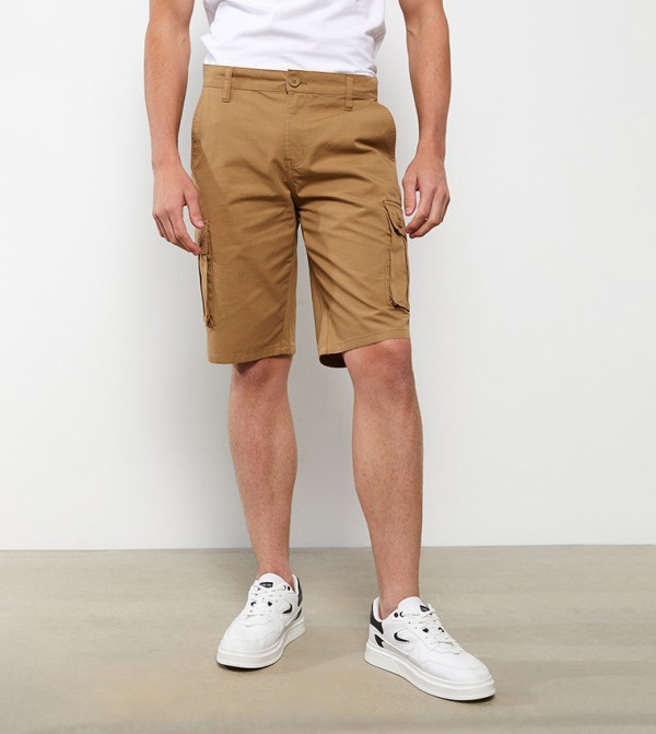 Khaki cargo 2024 shorts mens