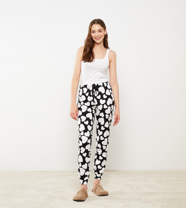 Buy La Vie En Rose Recycled Fibers Floral Pajama Pants In White