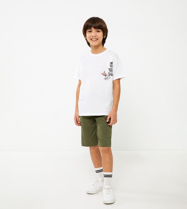 Gymboree Gymboree Boys Twill Pull On Cargo Pants - Little Rocky