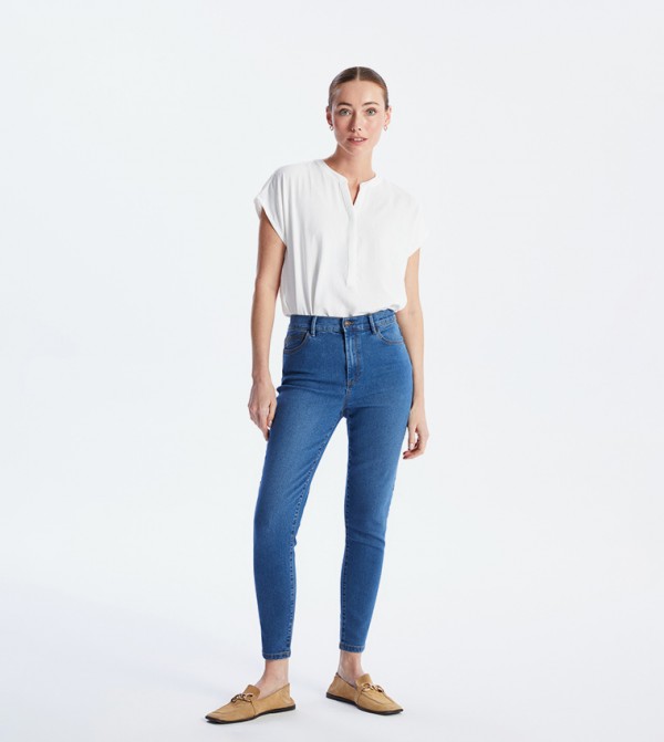 High Waist Slim Fit Jeans