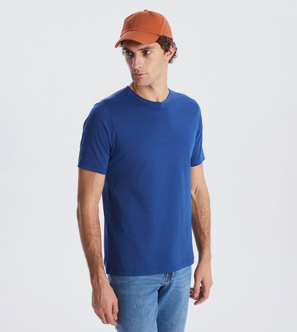 Solid Crew Neck T-Shirt