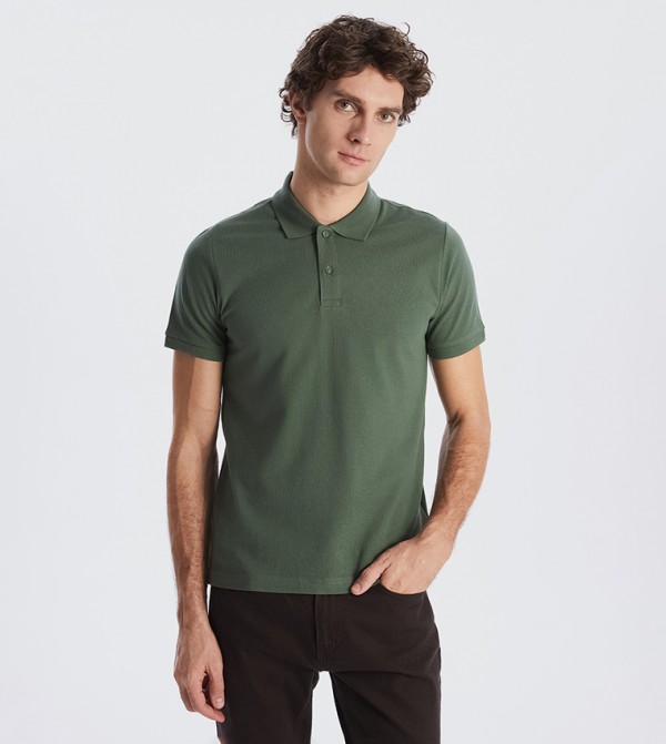 Solid Short Sleeves Polo T-Shirt