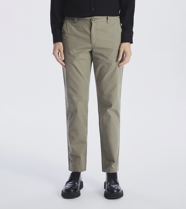 Mid Rise Slim Fit Chino Trousers