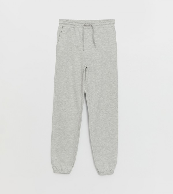 Solid Drawstring Waist Joggers