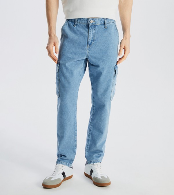 780 Washed Carrot Fit Cargo Jeans