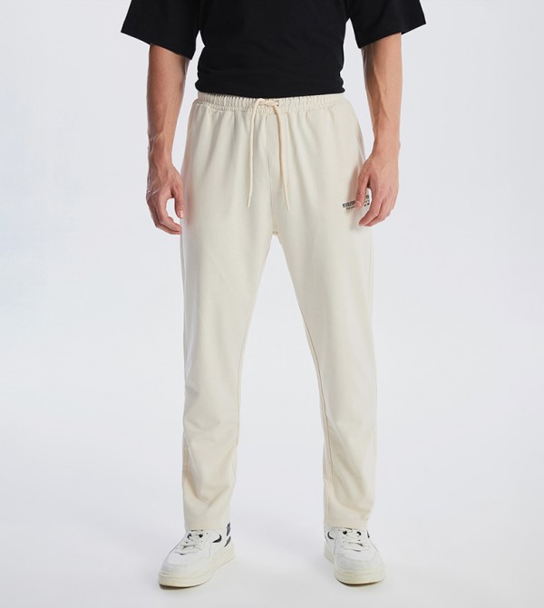Printed Drawstring Waist Sweatpants