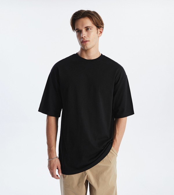 Crew Neck Short Sleeves Oversized T-Shirt