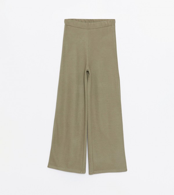 Solid Wide Leg Pants