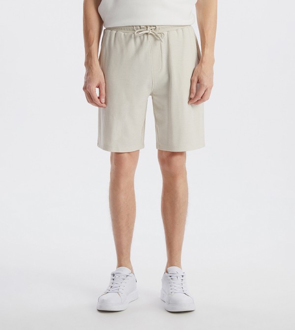 Solid Mid Rise Shorts