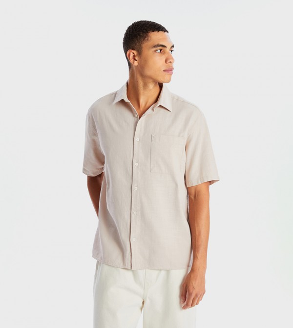Short Sleeves Regular Fit Poplin Shirt