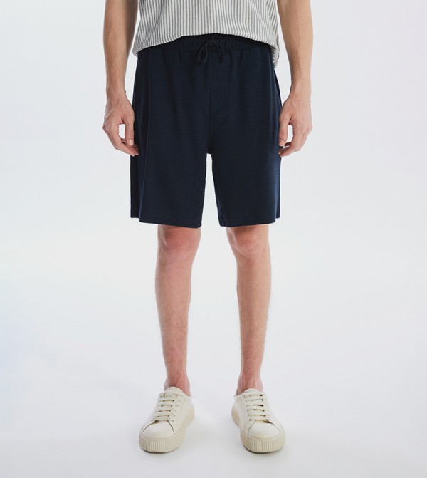 Drawstring Waist Casual Shorts