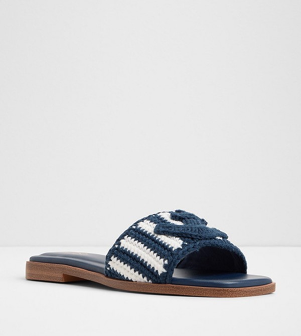 SABBIA Open Toe Crochet Flat Sandals