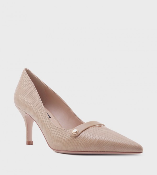 SABIREL Textured Pointed Toe Pumps