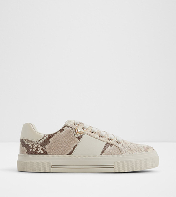 SADDIE Animal Print Lace-Up Sneakers