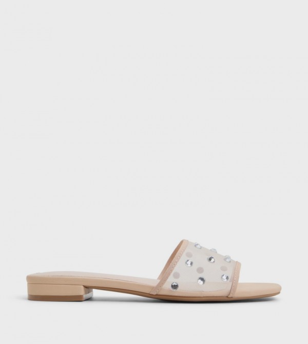 SAKINAH Embellished Mesh Flat Sandals