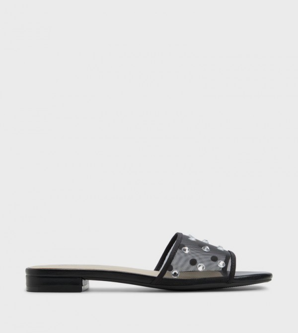 SAKINAH Embellished Mesh Flat Sandals