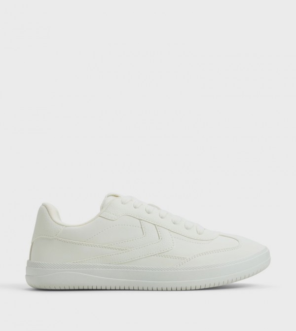 SALOME Textured Lace-Up Sneakers