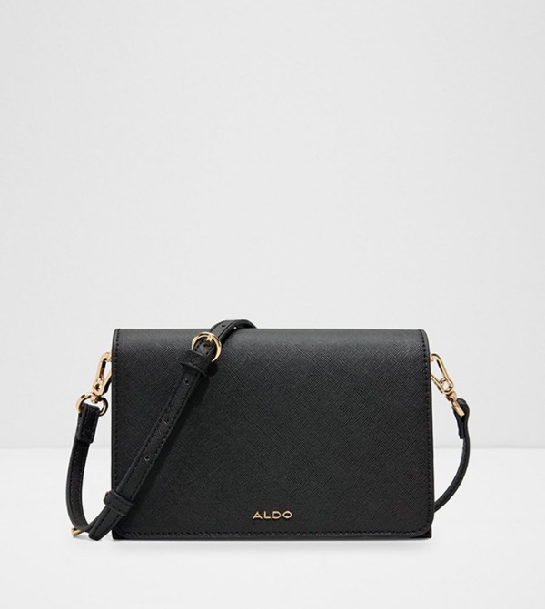 SAQUI Textured Flap Crossbody Bag