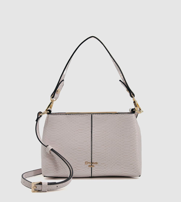 Buy Dune London SARIANNA Textured Shoulder Bag In Beige | 6thStreet Kuwait