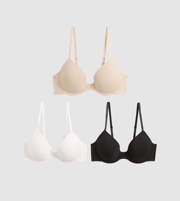 Buy HIS & HERS Solid T Shirt Bra In Light Brown
