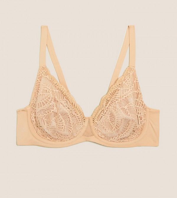 Buy Marks & Spencer Natural Lift Wired Full Cup Bra In Beige