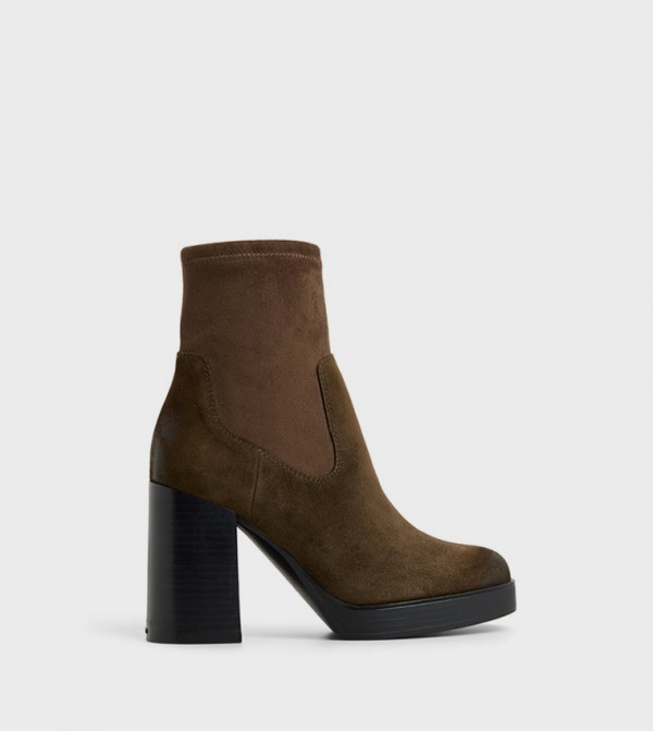 SERAPHICA Block Heel Ankle Boots