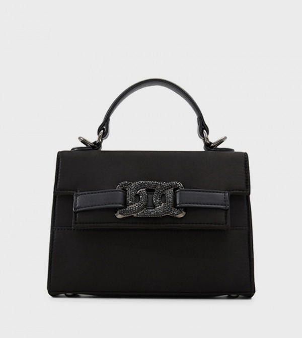 SHOW OFF Embellished Top Handle Bag