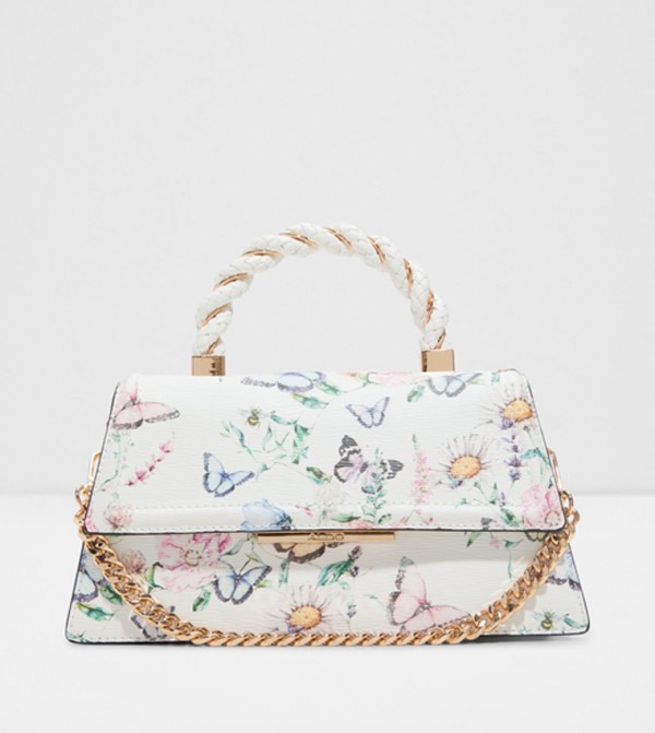 SIDONIE Floral Printed Top Handle Bag
