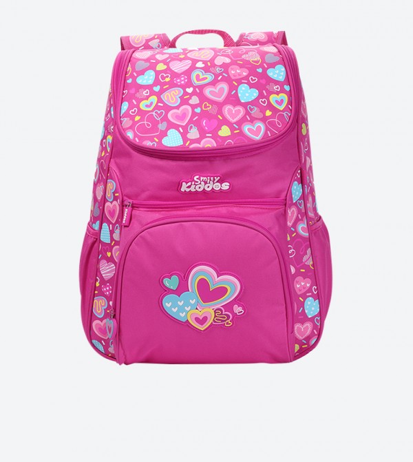 Buy Smily Kiddos Double Shoulder Strap Backpack Pink In Pink 6thStreet Oman