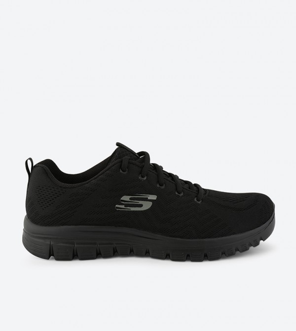 Buy Skechers Graceful Get Connected Sneakers Black In Black 6thStreet Saudi Arabia