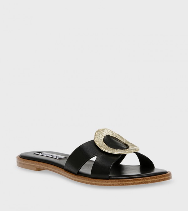 ROSELY Metal Accent Flat Sandals
