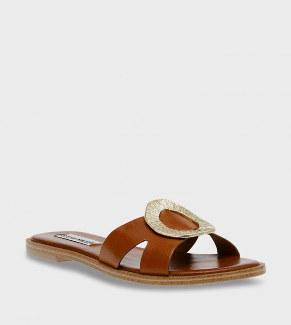 ROSELY Metal Accent Flat Sandals