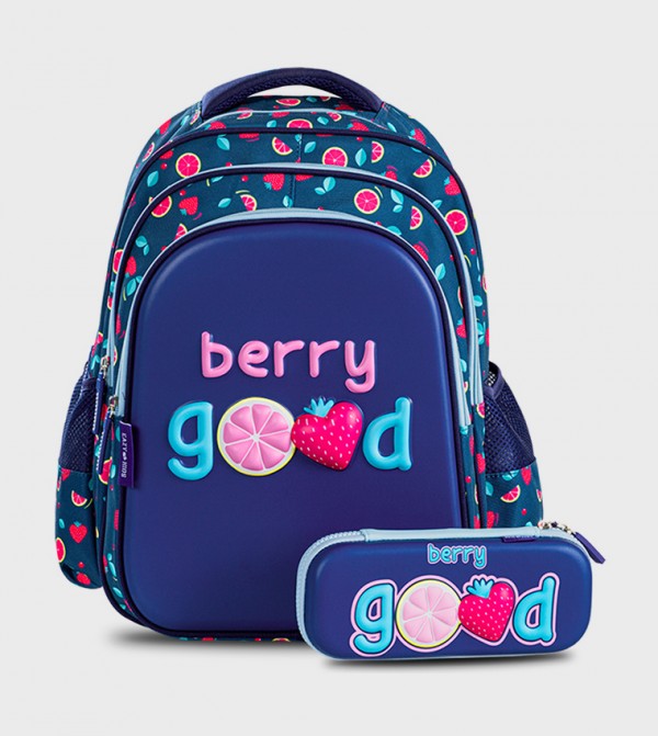 16" School Bag with Pencil Case - Berry Good