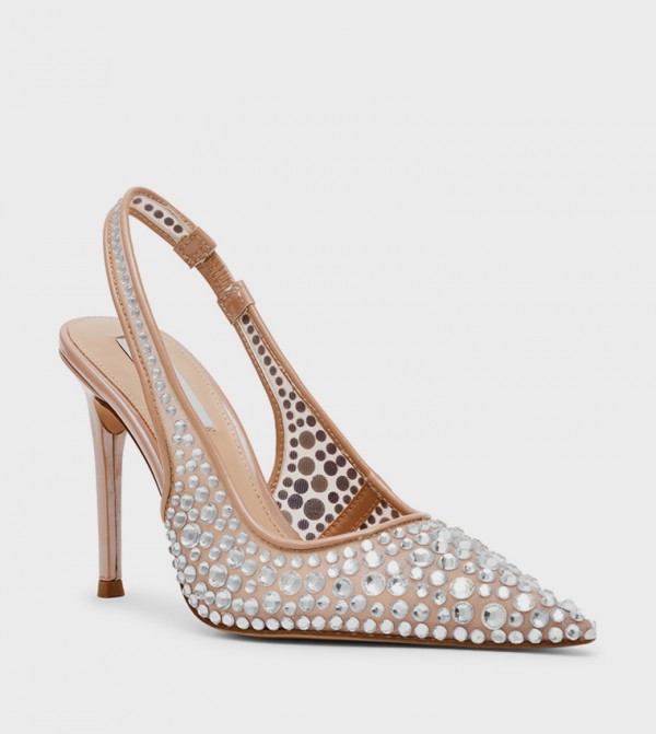 REYES-R Embellished Slingback Pumps
