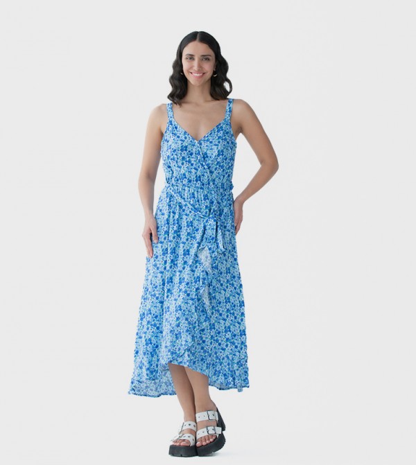 Floral Printed Wrap Dress
