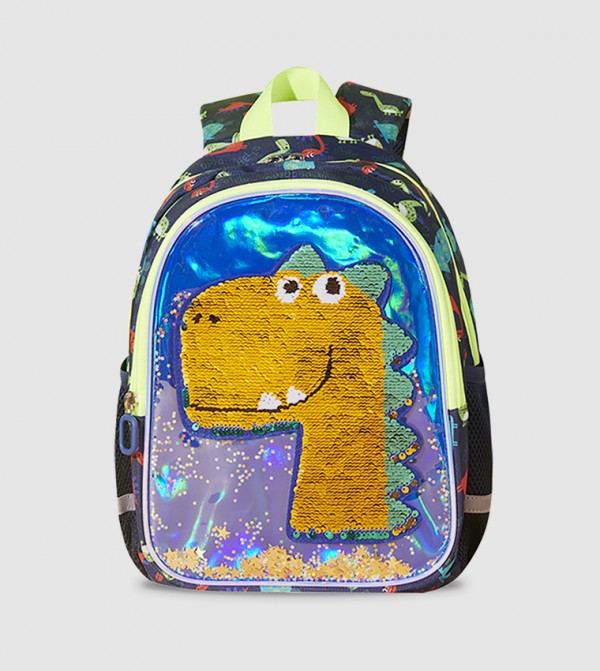 Sequins Dinosaur School Backpack