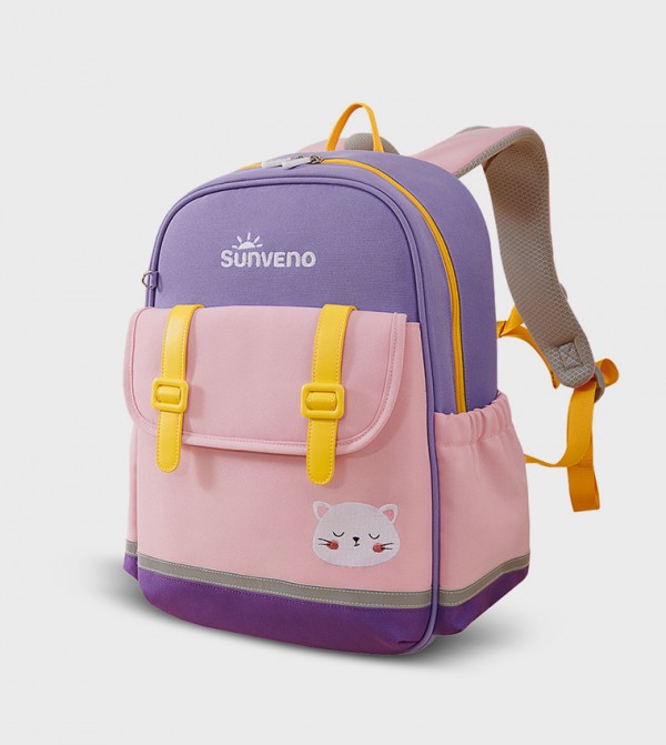 Color Block 16" School Backpack