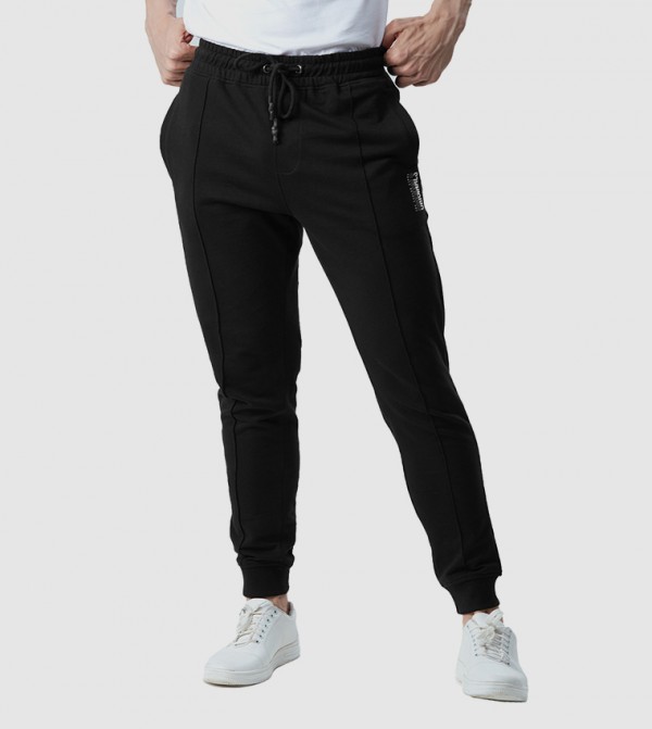 Printed Drawstring Waist Joggers