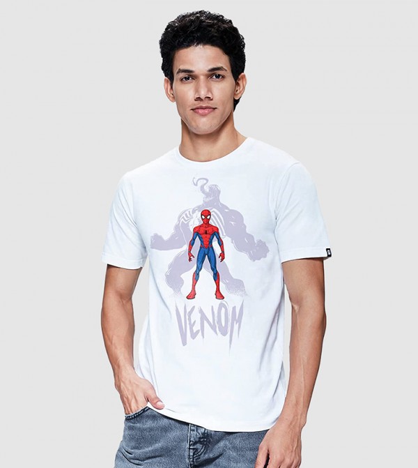 Spider-Man Venom Inside (Solar Activated) Printed T-Shirt