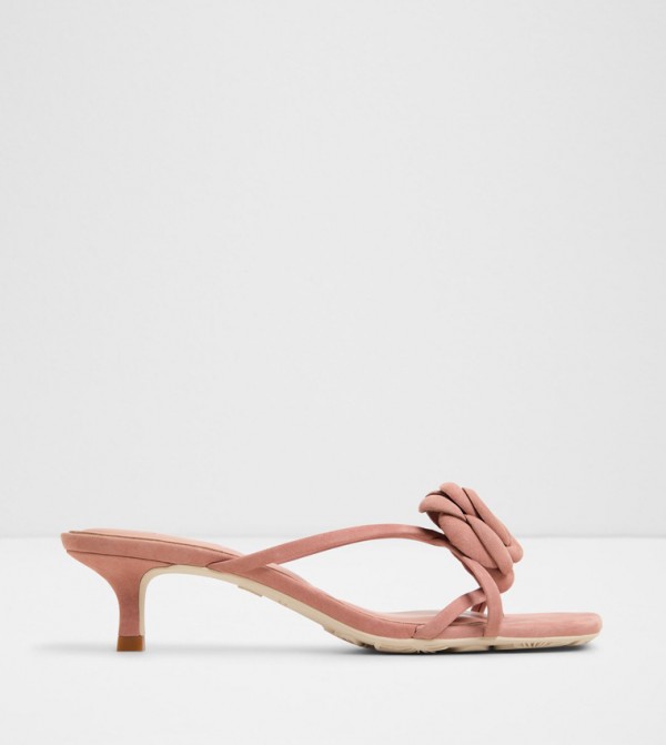 SOFIANE Rose Applique Heeled Sandals