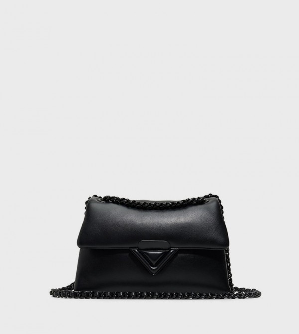 SOFTPUFF Textured Flap Crossbody Bag