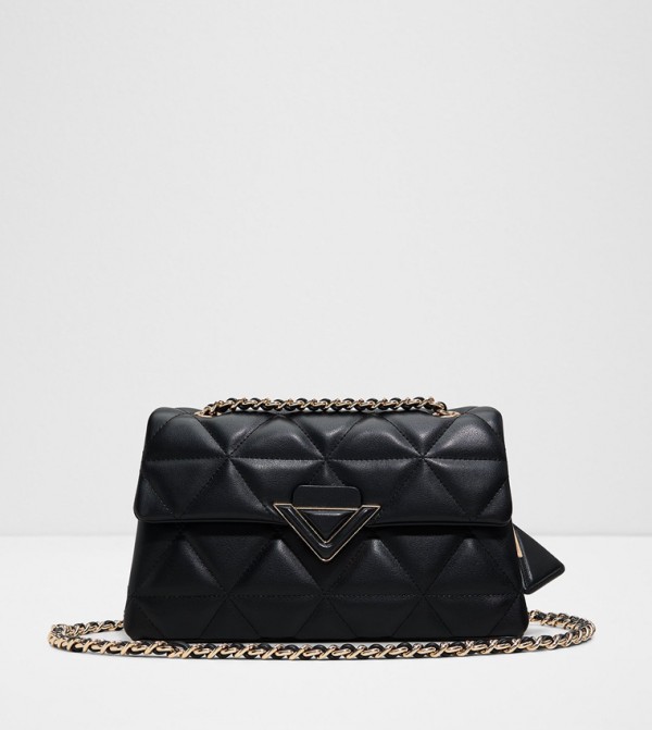 SOFTPUFF Quilted Flap Crossbody Bag