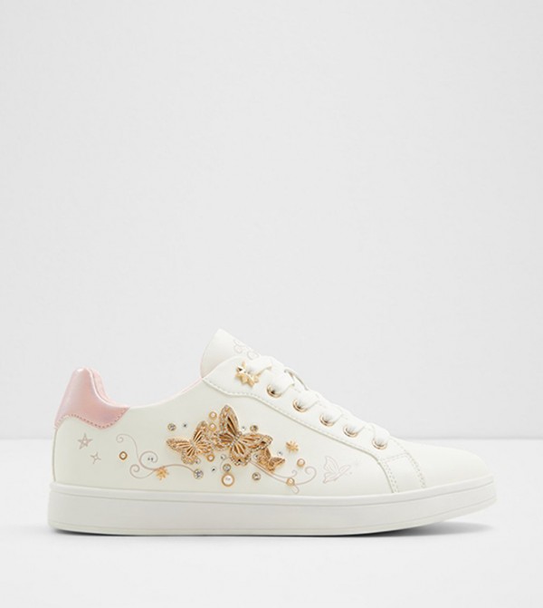 SOPOPULAR Pin Detail Lace Up Sneakers
