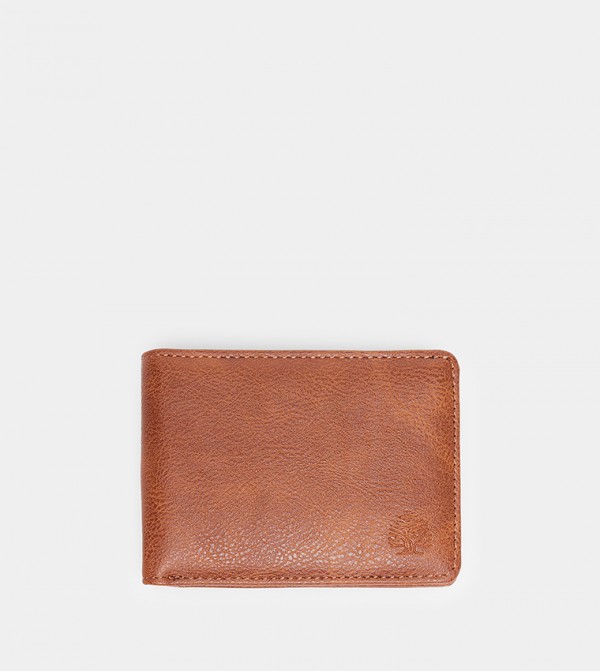 Textured Faux Leather Bi-Fold Wallet