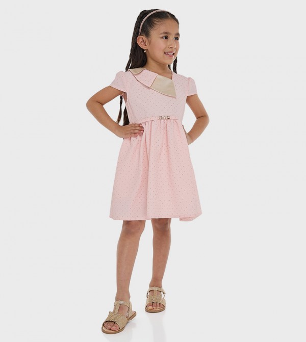 Printed Belted Party Dress