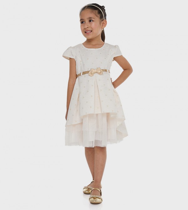 Jacquard Layered Party Dress