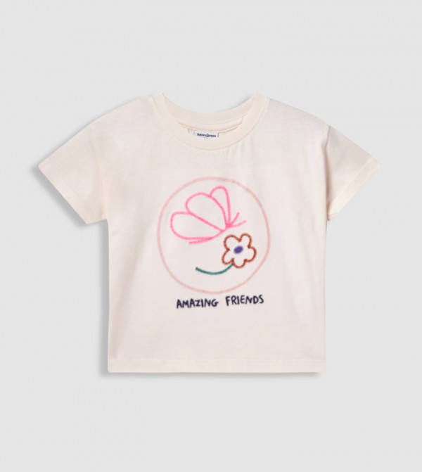 Embroidered Short Sleeves T-Shirt