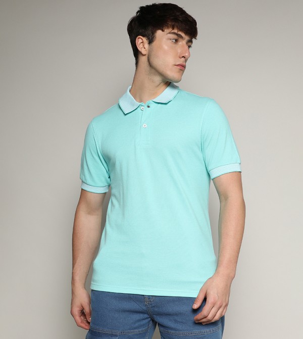 Solid Short Sleeves Polo T-Shirt